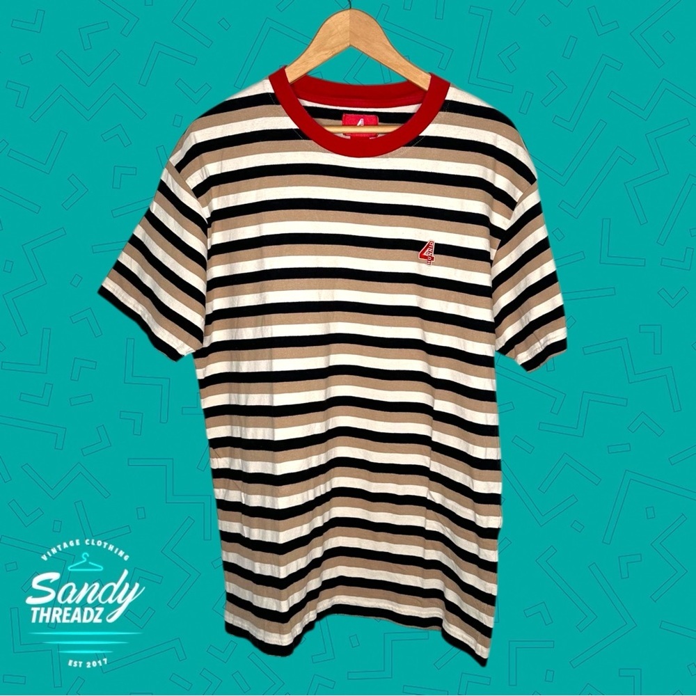 4hunnid YG Striped Tee Shirt - Picture 3 of 6
